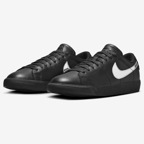 Nike Men's SB Zoom Blazer Low x Dancer Black & Silver Skateboard Sneakers Size10 - Picture 4 of 11